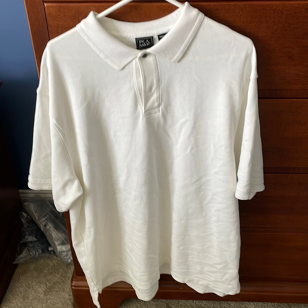 Jos A Bank white polo XL